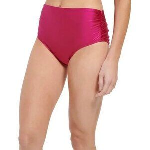 NWT Calvin Klein Swim High Rise No Muffin Fold Over Shimmer Bikini Bottom XXL